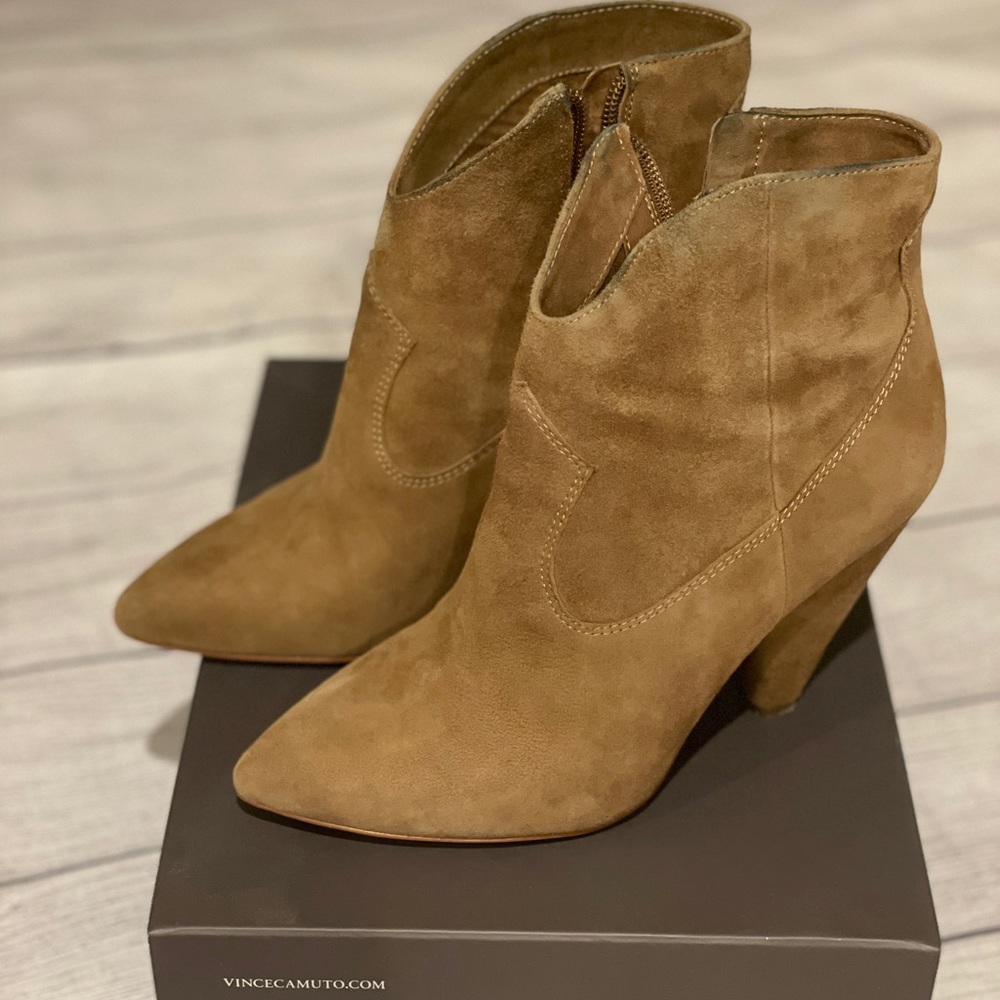 Vince Camuto suede booties!